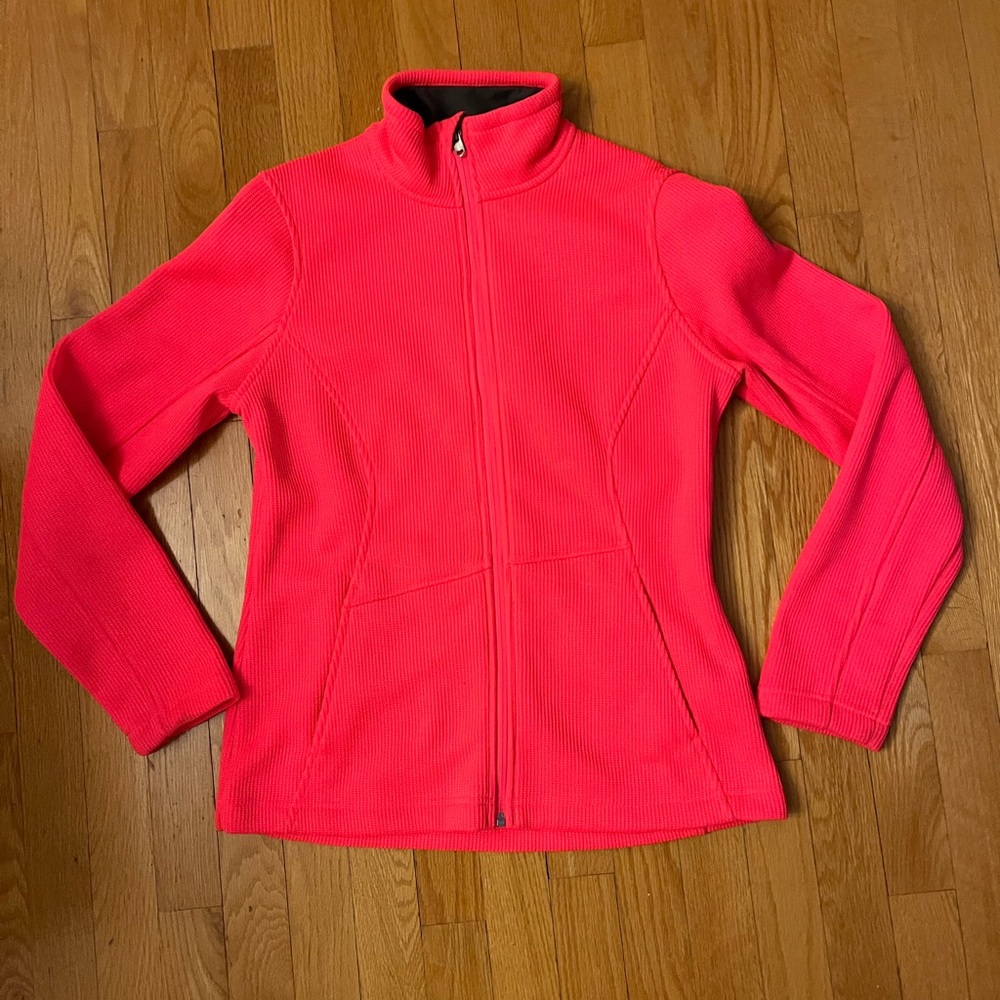 Spyder Neon Pink Women's Ski Fleece Jacket